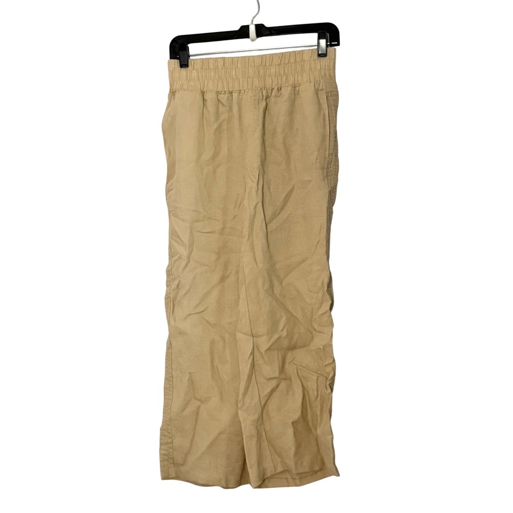 Quince 100% European Linen Wide Leg Pants Driftwood - XSmall